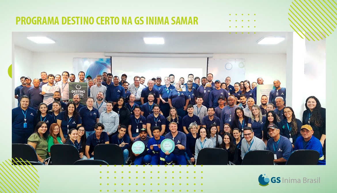 GS Inima SAMAR avança no Destino Certo, programa de gestão de resíduos e economia circular da GS Inima Brasil