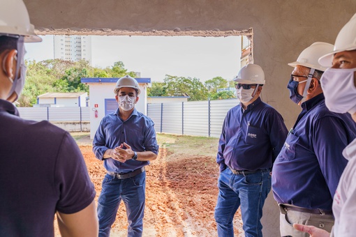 GS Inima Samar recebe comitiva da Agência Reguladora e Prefeitura na obra da nova Estação de tratamento de água de Araçatuba