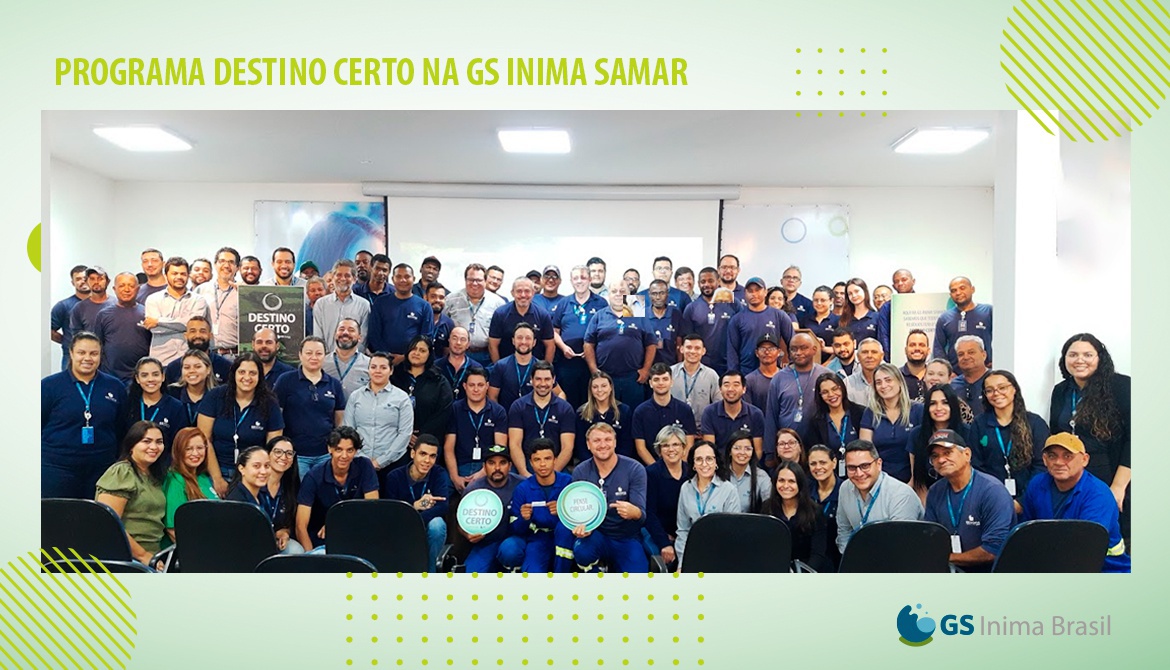 GS Inima SAMAR avança no Destino Certo, programa de gestão de resíduos e economia circular da GS Inima Brasil