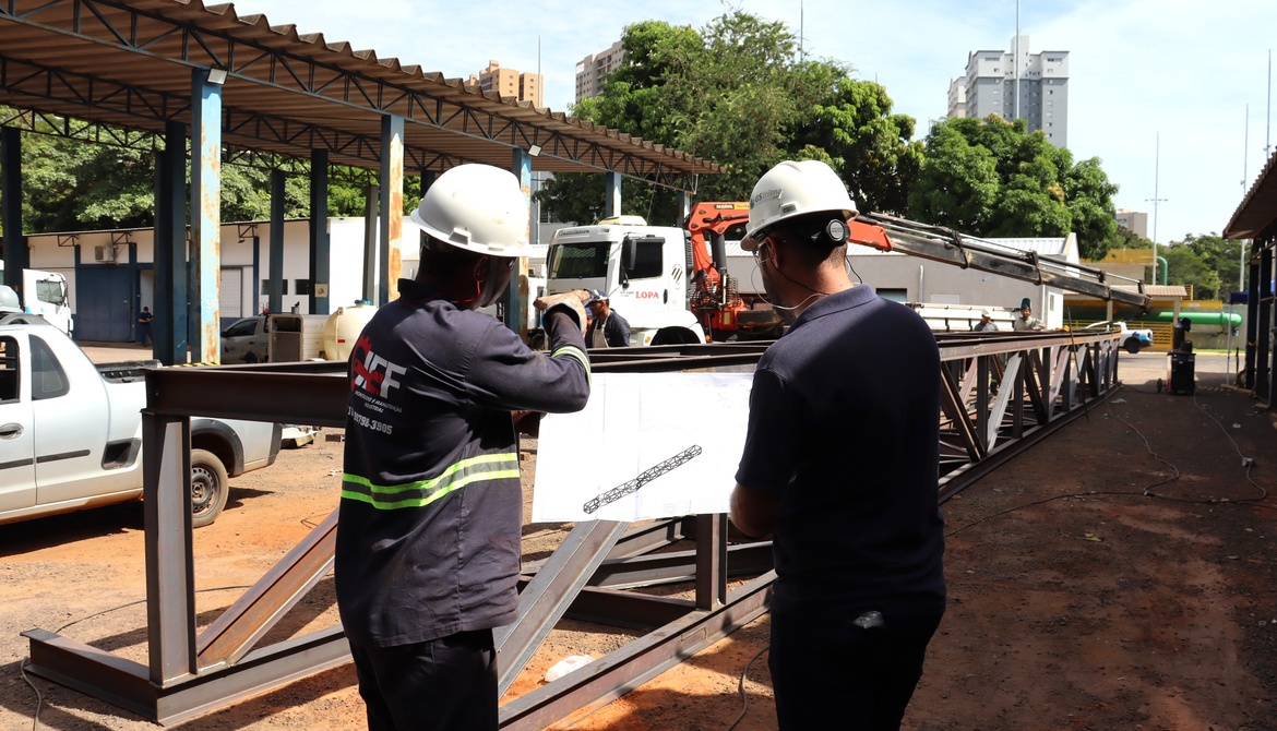 GS Inima SAMAR vai instalar estrutura metálica de aço para a travessia de adutora sobre o Córrego Machadinho