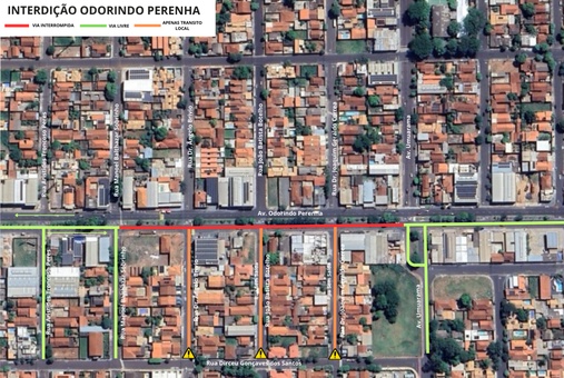 GS Inima SAMAR interdita novo trecho da Av. Odorindo Perenha