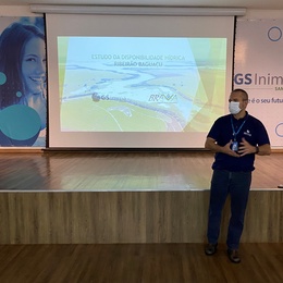 Diretor técnico da GS Inima SAMAR Eduardo Caldeira apresenta estudo hídrico